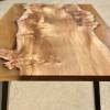 Burr Elm & Transluscent Mocha Resin Dining Table 2 Thumbnail