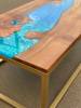 Elm Ocean Coffee Table & Gold Frame Thumbnail