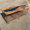 Burr Elm & Resin River Bench Thumbnail