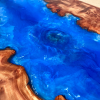 Elm Resin River Whirlpool Dining Table  Thumbnail