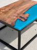 Burr Elm Frosted Blue Coffee Table Thumbnail