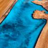 Galactic Blue & Burr Elm River Coffee Table Thumbnail
