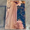 Burr Elm & Galactic Orange Resin Coffee Table Thumbnail