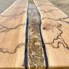 Oak Molten Gold Lightning Dining Table Thumbnail