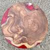 Teak Side Table with Lava Resin Thumbnail
