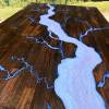 Lightning Oak & Resin Dining Table Thumbnail