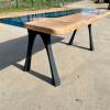 Live Edge Oak River Table Reef Blue Thumbnail