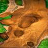 Teak & Custom Resin Coffee Table Top Thumbnail