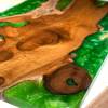 Teak & Custom Resin Coffee Table Top Thumbnail