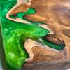 Teak & Custom Resin Coffee Table Top Thumbnail