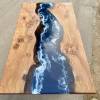 Oak & Deep Sea River Dining Table  Thumbnail