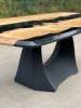 Oak & Black River Dining Table Thumbnail