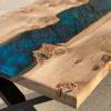 Burred Oak & Galactic Blue River Coffee Table 2 Thumbnail