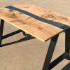 Pippy Oak & Prussian Blue River Dining Table (SOLD) Thumbnail
