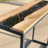 Oak Silver/Grey Console River Table Thumbnail