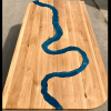 Oak & Blue Resin River Dining Table Thumbnail
