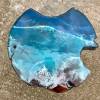 Teak & Resin Ocean Art Side Table 3 Thumbnail