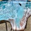 Teak & Resin Ocean Art Side Table 5 Thumbnail