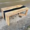 Olive & Black Resin River Coffee Table Thumbnail