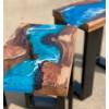 Pair of Elm & Ocean Art River Side Tables Thumbnail