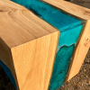Pippy Oak & Blue Resin River TV Stand/Coffee Table Thumbnail