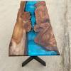 River Desk in Elm & Reef Blue Thumbnail
