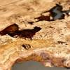 Single Slab Burr Oak Dining Table Thumbnail