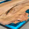 Single Slab Elm & Reef Blue Coffee Table Thumbnail