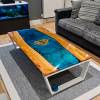 Olive Wood & Resin River Coffee Table - Superman! Thumbnail
