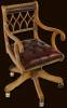Antique Reproduction Hourglass Swivel Chair Thumbnail