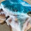 Teak & Resin Ocean Art Side Table 36 Thumbnail