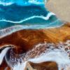 Teak & Resin Ocean Art Coffee Table Thumbnail