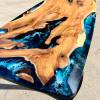 Teak & Deep Sea Resin Coffee Table Thumbnail