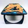 Teak & Deep Sea Resin Coffee Table Thumbnail