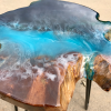 Wood & Resin Ocean Art Side Table 1 Thumbnail