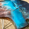 Wood & Resin Ocean Art Side Table 3 Thumbnail