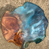 Wood & Resin Ocean Art Side Table 4 Thumbnail