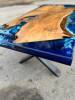 Teak Slab Ocean Resin Coffee Table Thumbnail