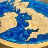 UK Map Side Table Chestnut Thumbnail
