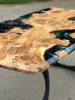 Diagonal Burr Oak Islands Table Thumbnail