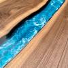Walnut & Ocean Art River Dining Table Thumbnail