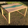Walnut & Green River Coffee Table (SOLD) Thumbnail
