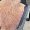 Walnut & Smokey Grey Resin Coffee Table Thumbnail