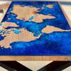 World Map Coffee Table Live Edge Thumbnail