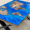 World Map Elm & Resin Coffee Table Thumbnail
