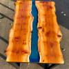 Yew & Clear Blue 2-Seater Dining Table Thumbnail
