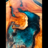 Yew & Reef Blue Resin River Coffee Table (SOLD) Thumbnail