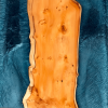 Yew Wood & Dark Blue Resin River Side Table Thumbnail