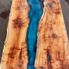 Yew Resin River Coffee Table with Shelf   (SOLD) Thumbnail