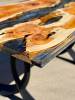 Yew & Terminator Silver Resin River Dining Table Thumbnail